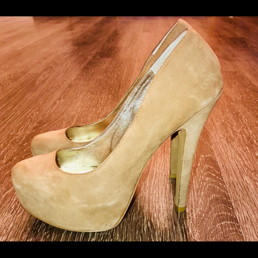 🔥SALE🔥BEIGE PLATFORM HEELS